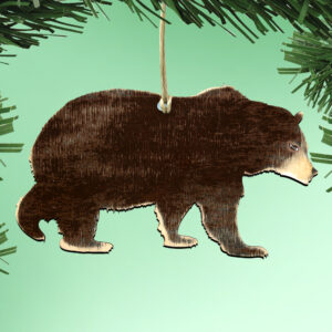 99214B-M Black Bear Wooden Magnet