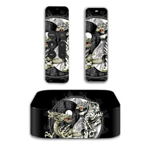 APTV4-Ying and Yang Skin for Apple TV 4th Gen 2015 Wrap Cover Sticker - Ying & Yang
