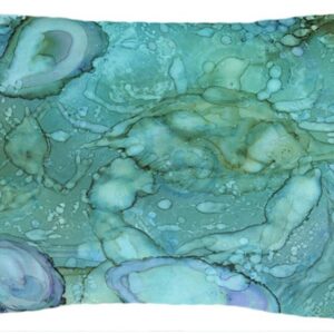 Abstract Crabs & Oysters Fabric Decorative Pillow