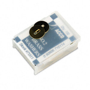 Acco Washers For Prong Paper File Fasteners 1-1/4 Diameter 100 per Box