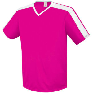 Adult Genesis Soccer Jersey, Raspberry & White - Small