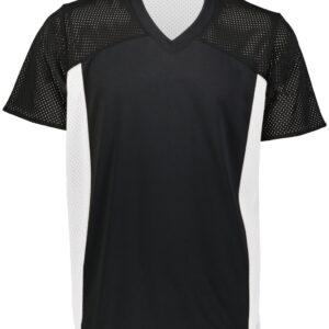 Adult Reversible Flag Football Jersey, Black & White - Extra Large