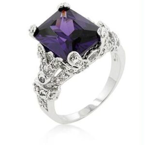 Amethyst Princess Ring, Size : 10