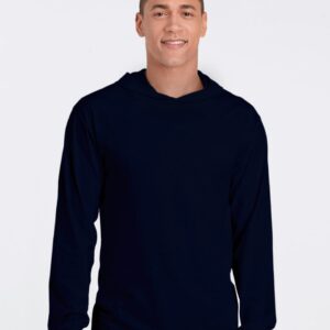 B00810004 HD Cotton Jersey Hooded T-Shirt, White - Medium