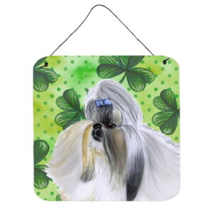 BB9840DS66 Shih Tzu St Patricks Wall or Door Hanging Prints