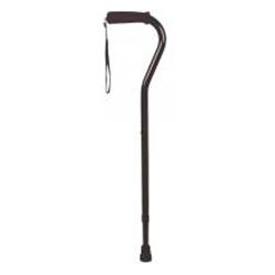 BJ210125 Cane Soft Foam Offset Handle with Strap, Black