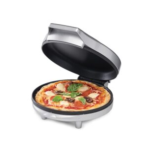 Betty Crocker 8-Inch Travel Size Pizza Maker Plus, Silver (BC-4959CS)