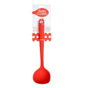 Betty Crocker Silicone 13 Inch Ladle Red