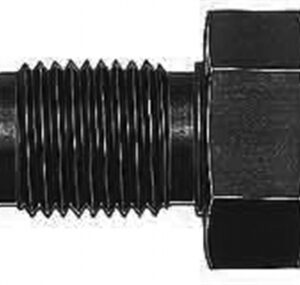 Bulkhead Union -10 Black Straight