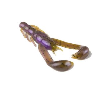 CWCGPPH7 4 in. Wild Craw 7BG Lures, Green Pumpkin Purple Haze