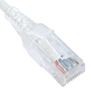 Cat 6 Slim Patch Cord Cable, Clear - Pack of 10