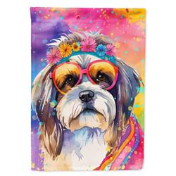 DAC2560GF 15.5 x 11.25 in. Shih Tzu Hippie Dawg Garden Flag