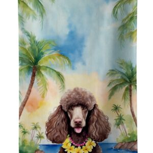 DAC6499KTWL 25 x 15 in. Chocolate Poodle Luau Kitchen Towel