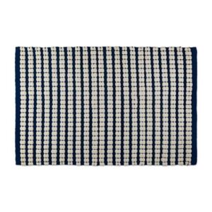 Design Imports CAMZ10247 Navy Braided Stripe Rug, 50 x 80 cm