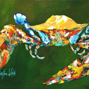 Go Green Crab Fabric Placemat