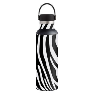 HFST21-Black Zebra Skin for Hydro Flask 21 oz Standard Mouth - Black Zebra