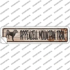 K-097s-L Appenzell Mountain Dog Trail Novelty Narrow Sticker Decal - Large