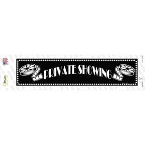 K-1322s-M Private Showing Home Theater Novelty Narrow Sticker Decal - Medium