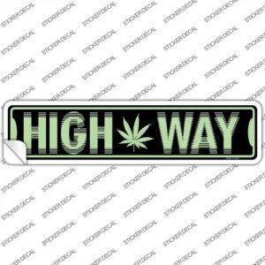 K-1830s-S High Way Novelty Narrow Sticker Decal - Small