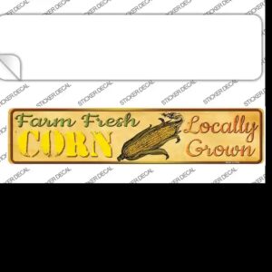 K-661s-L Farm Fresh Corn Novelty Narrow Sticker Decal - Large