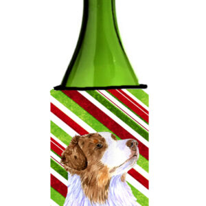 LH9228LITERK Australian Shepherd Candy Cane Holiday Christmas Wine bottle sleeve Hugger - 24 oz.