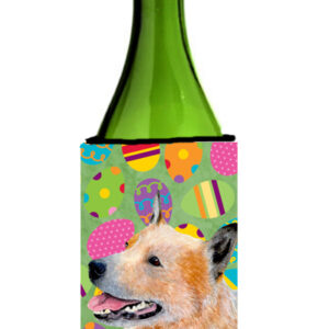 LH9407LITERK Australian Cattle Dog Easter Eggtravaganza Wine Bottle Hugger - 24 oz.