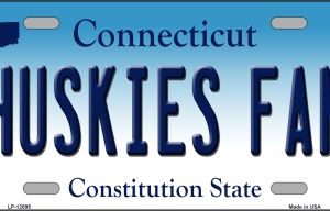 LP-12695 6 x 12 in. Huskies Fan Novelty Metal License Plate