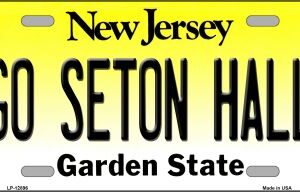 LP-12896 6 x 12 in. Go Seton Hall Novelty Metal License Plate