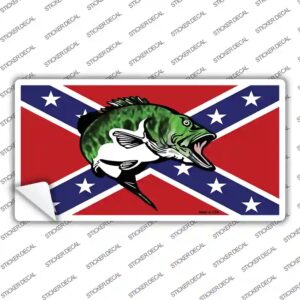 LP-167s-S Rebel Fish Novelty Sticker Decal - Small