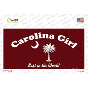 LP-181s-M Carolina Girl Burgundy Novelty Sticker Decal - Medium