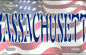 LP-3632 Massachusetts Metal Novelty License Plate