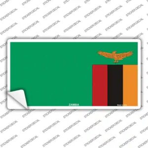 LP-4179s-L Zambia Flag Novelty Sticker Decal - Large