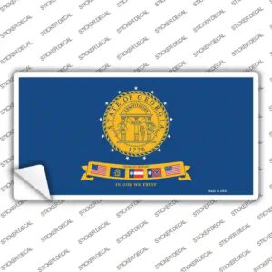 LP-473s-L Georgia State Seal Novelty Sticker Decal - Large