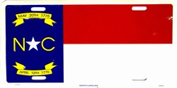 LP - 493 North Carolina License Plate - 2394