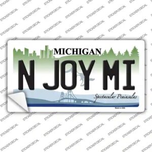 LP-6113s-S N Joy Mi Michigan Novelty Sticker Decal - Small