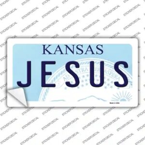 LP-6633s-L Jesus Kansas Novelty Sticker Decal - Large