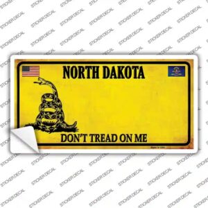 LP-8866s-S North Dakota Dont Tread on Me Novelty Sticker Decal - Small