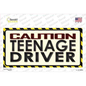 LP-9900s-M Caution Teenage Driver Novelty Sticker Decal - Medium