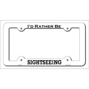 LPF-150w 12 x 6 in. Sightseeing Novelty Metal License Plate Frame, White