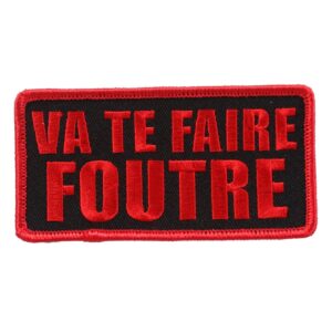 PPL9630 4 x 2 in. Va Te Faire Foutre Patch - Multi Color