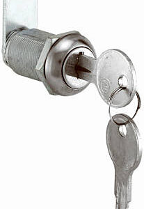 Prime Line CCEP 9945KA 1.13 in. Stainless Steel Drawer & Cabinet Lock