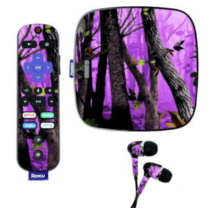 ROUL-Purple Tree Camo Skin for Roku Ultra - Purple Tree Camo