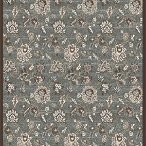 Radici 3475-0034-LT GREEN Pisa Round Light Green Traditional Turkey Area Rug- 5 ft. 3 in.