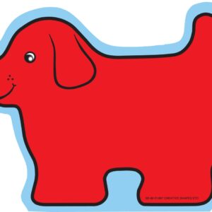 SE-0088 5 x 7 in. Red Dog Notepad - Large