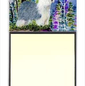 SS8641SN Old English Sheepdog Refiillable Sticky Note Holder or Postit Note Dispenser