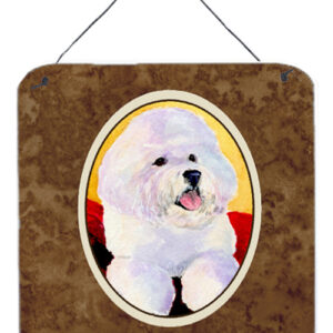 SS8921DS66 Bichon Frise Aluminium Metal Wall Or Door Hanging Prints