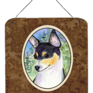 SS8927DS66 Fox Terrier Aluminium Metal Wall Or Door Hanging Prints