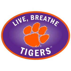 Siskiyou Sports CLBD69 Clemson Tigers Live-Breath Auto Decal