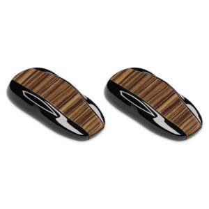 TESKEFOMS-Dark Zebra Wood Skin for Tesla Model S Key Fob - Dark Zebra Wood