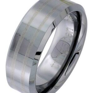 TUNGSTEN 82125 WEDDING BAND - Size 12.5